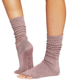 Toesox Slouch Half-Toe Grip Socks