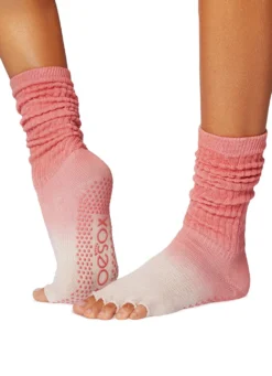 Toesox Slouch Half-Toe Grip Socks