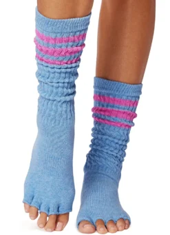 Toesox Slouch Half-Toe Grip Socks