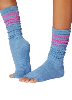 Toesox Slouch Half-Toe Grip Socks
