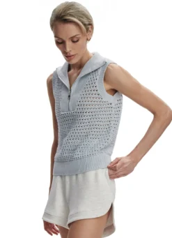 Varley Bains Half-Zip Knit Tank
