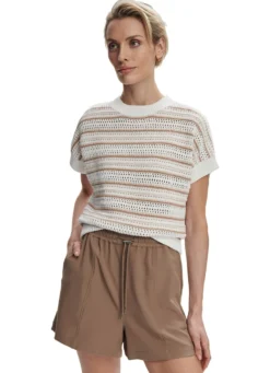 Varley Ciara Stripe Knit Top
