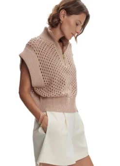 Varley Gaines Half Zip Knit Top
