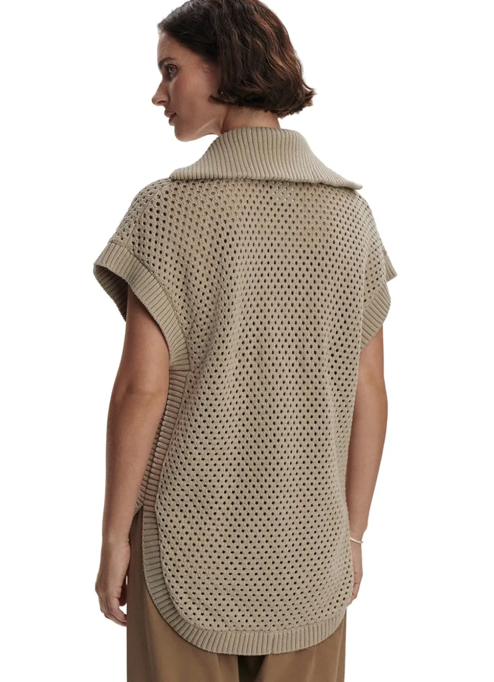 Varley Gianna Zip Through Sweater Vest