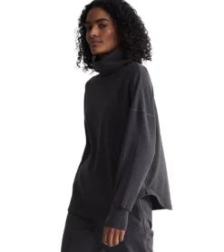 Varley Rainer Roll Neck Brushed Rib Jumper