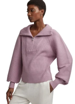 Varley Reid Half Zip Knit Sweater
