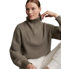 Varley Reid Half Zip Knit Sweater