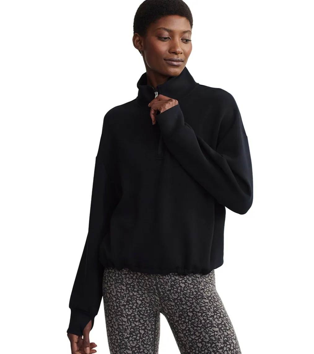 Varley Sian Cropped Half Zip Midlayer Pullover