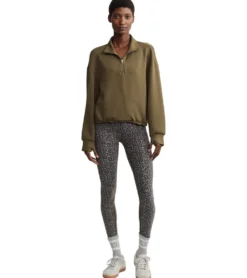 Varley Sian Cropped Half Zip Midlayer Pullover