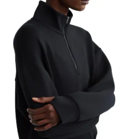 Varley Sian Cropped Half Zip Midlayer Pullover