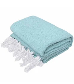West Path Solid Color Mexican Yoga Blanket