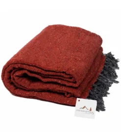 West Path Solid Color Mexican Yoga Blanket