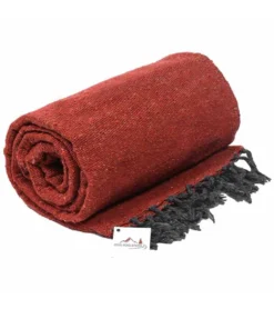 West Path Solid Color Mexican Yoga Blanket