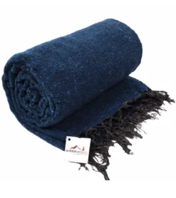 West Path Solid Color Mexican Yoga Blanket