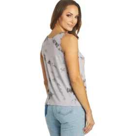 Yak & Yeti Boho Tie Dye Lace Tank
