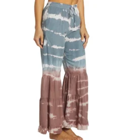 Yak & Yeti Boho Tiered Palazzo Tie Dye Pants