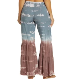 Yak & Yeti Boho Tiered Palazzo Tie Dye Pants