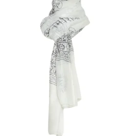 Yak & Yeti Mantra Om Printed Rayon Scarves