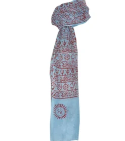 Yak & Yeti Mantra Om Printed Rayon Scarves