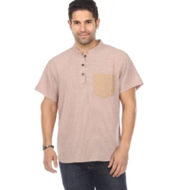 Yak & Yeti Men's Button Up Kurta Shirt