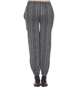 Yak & Yeti Striped Harem Jogger Lounging Pants