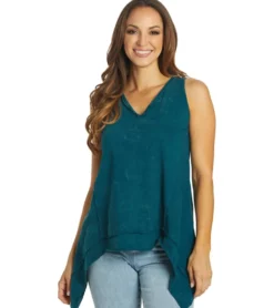 Yak & Yeti Top Patchwork Vintage Washed Tank