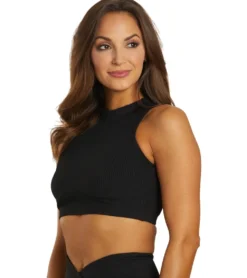 Year of Ours Ribbed Mock Neck Bra