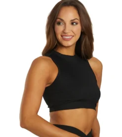 Year of Ours Ribbed Mock Neck Bra