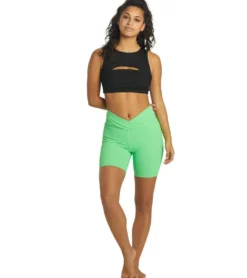 Year of Ours Ribbed V Waist Biker Shorts