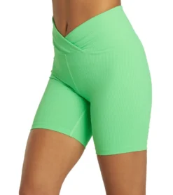 Year of Ours Ribbed V Waist Biker Shorts