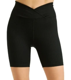 Year of Ours Ribbed V Waist Biker Shorts
