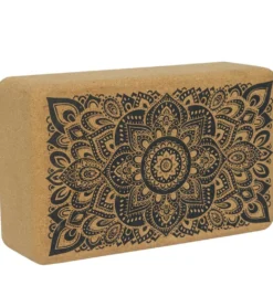 Yoga Design Lab Mandala Cork Yoga Block 3 Inch