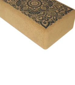 Yoga Design Lab Mandala Cork Yoga Block 3 Inch