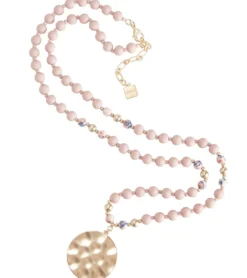 Zenzii Porcelain & Resin Beaded Pendant Necklace